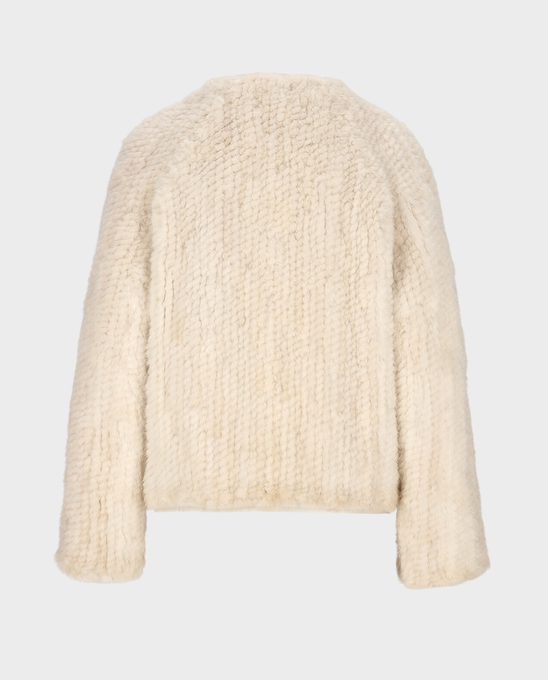 Futro ecru Corina - Image #3