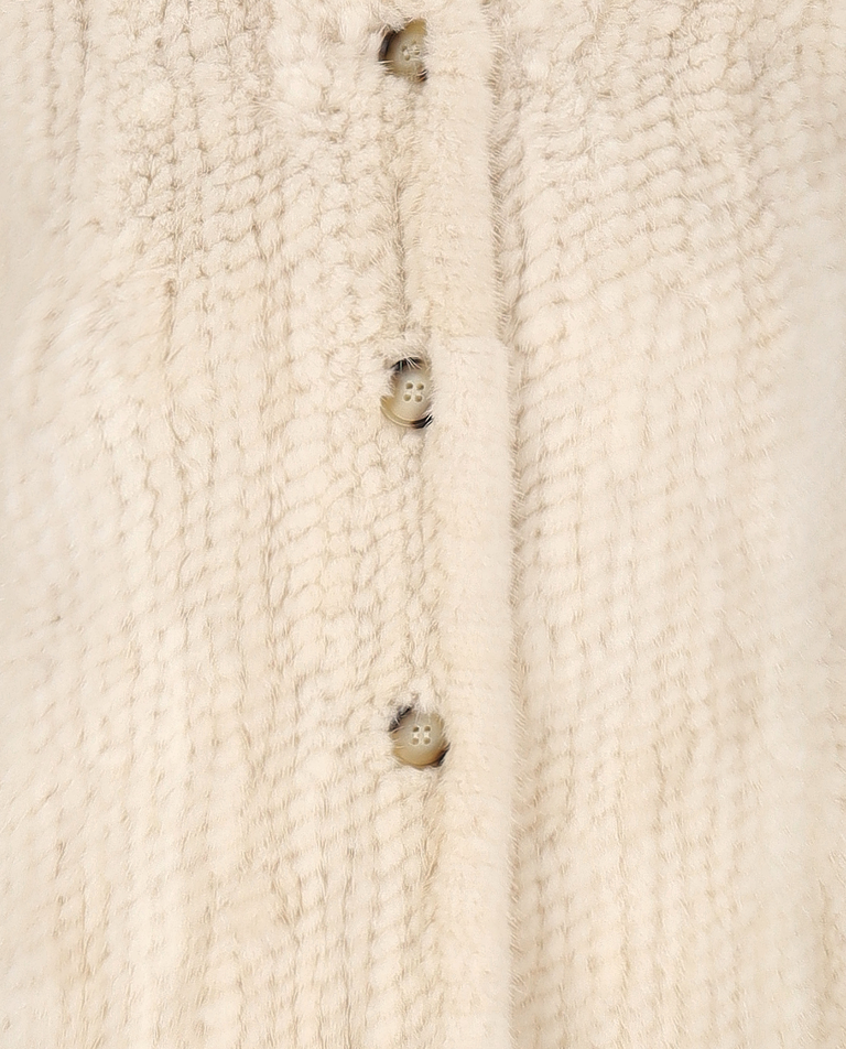 Futro ecru Corina - Image #4