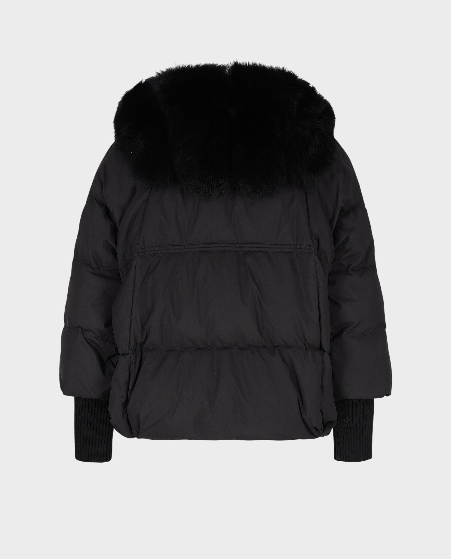 Czarna kurtka z kołnierzem Nevosa - Image #1