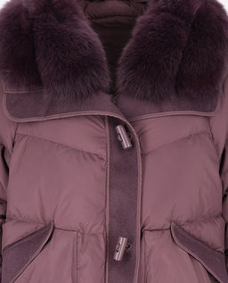 Fioletowa kurtka z kołnierzem Nevosa - Image #2