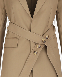 Beżowa marynarka z paskiem Olivia - Image #2