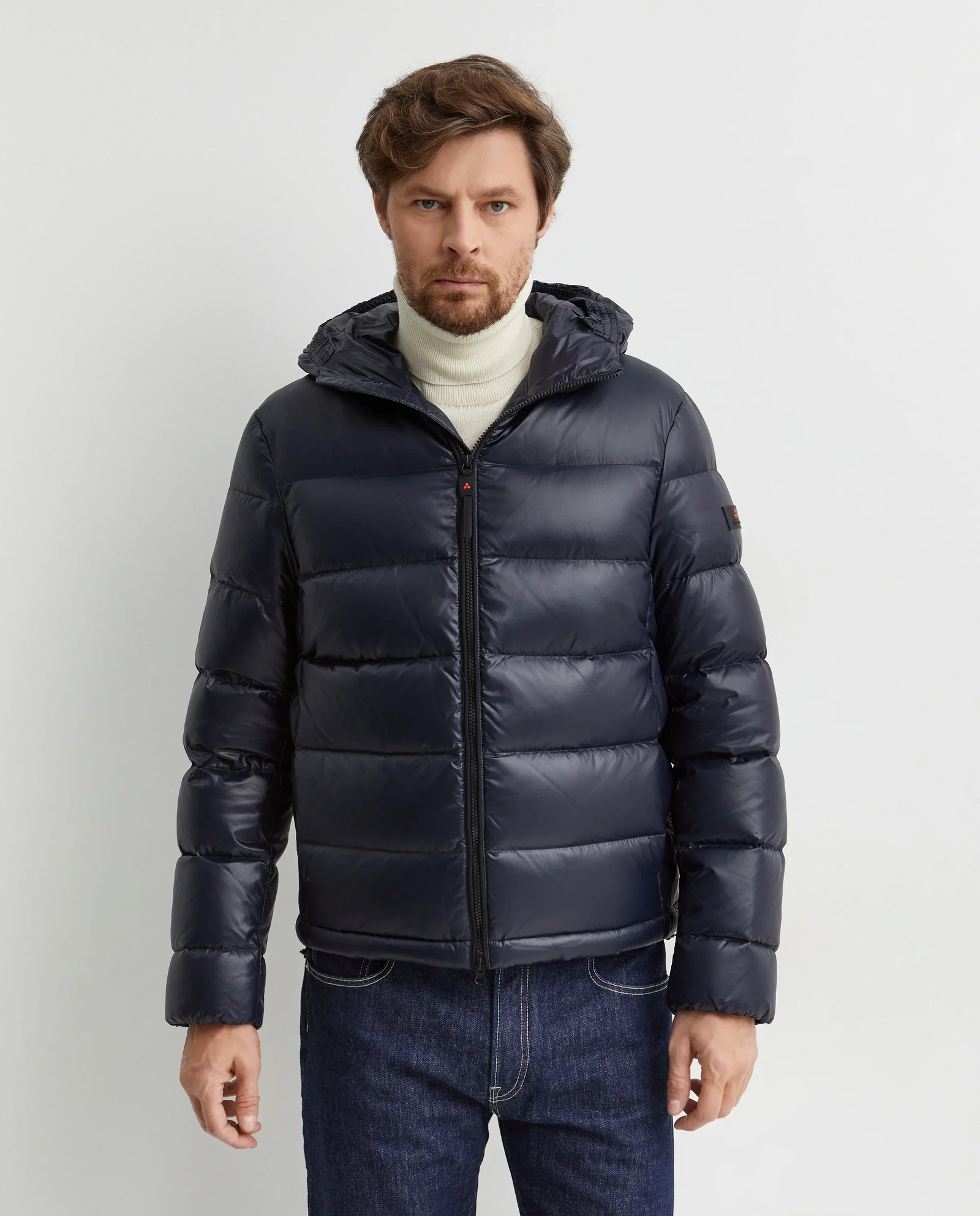 Granatowa pikowana kurtka - Image #0