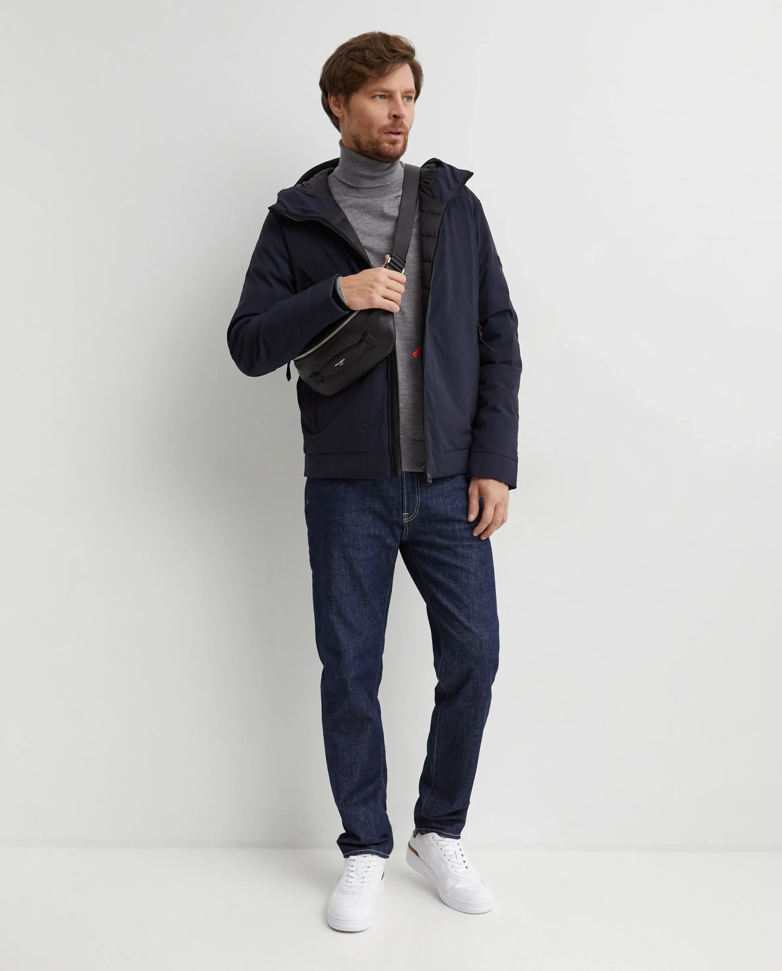 Czarna kurtka z kapturem - Image #2