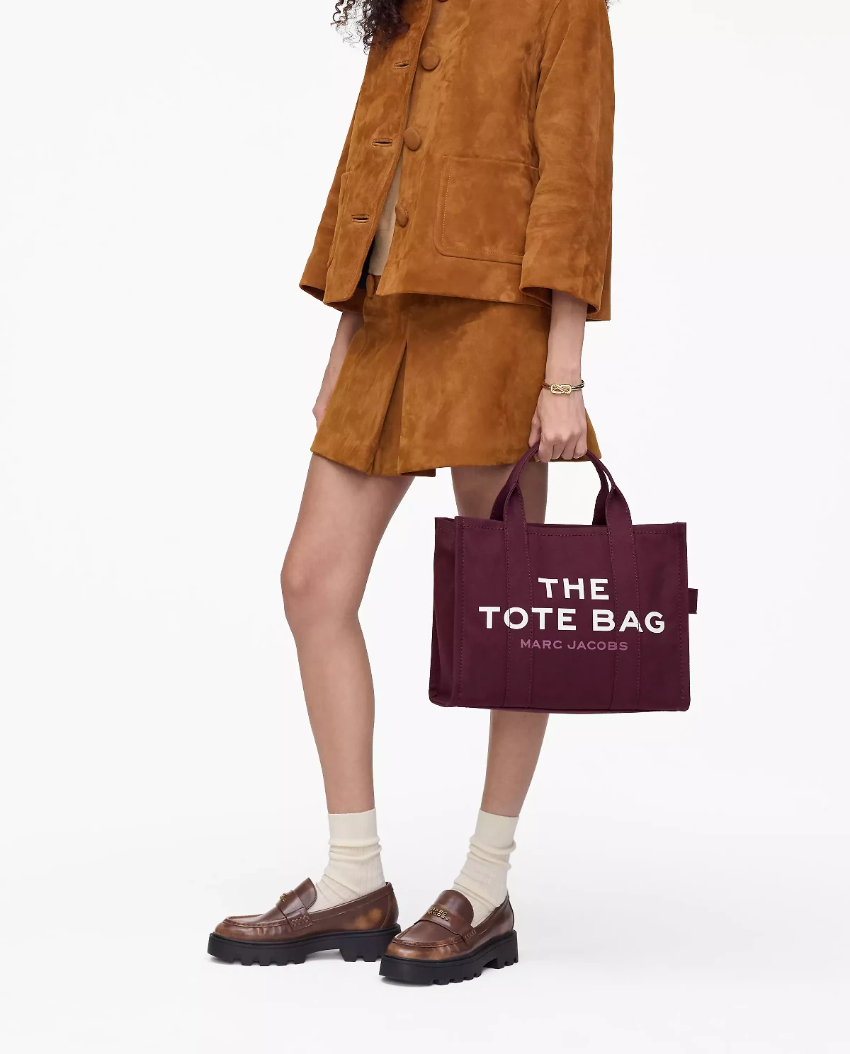 Burgundowa torebka The Medium Tote Bag - Image #2