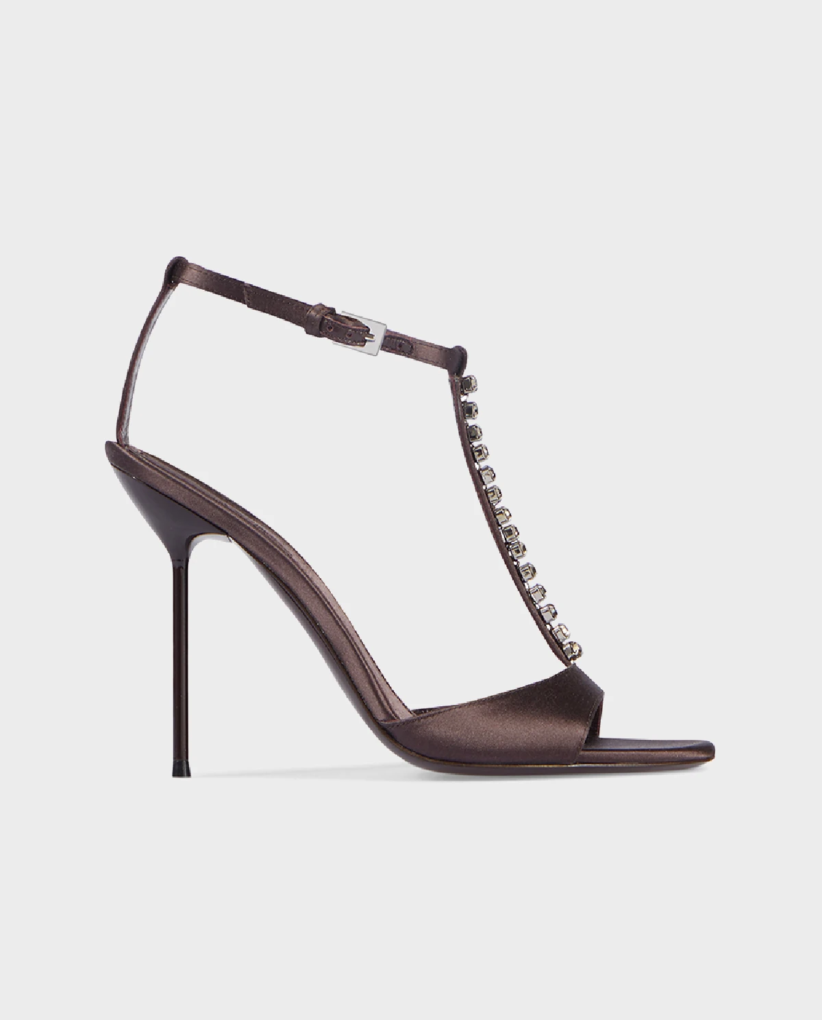 Satynowe sandały na szpilce Lidia 105 - Image #0