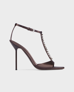 Satynowe sandały na szpilce Lidia 105 - Image #0