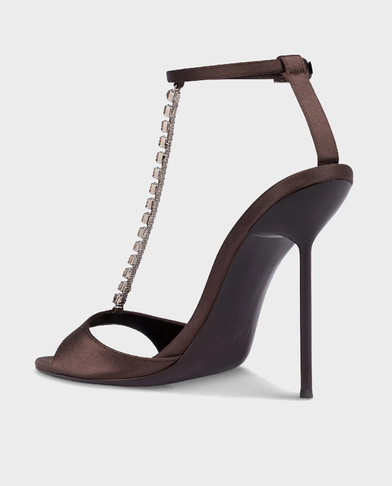 Satynowe sandały na szpilce Lidia 105 - Image #2