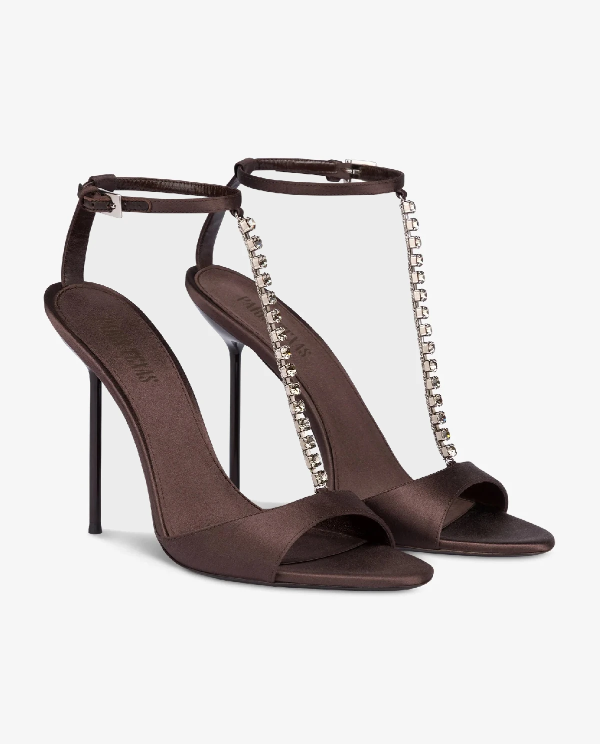 Satynowe sandały na szpilce Lidia 105 - Image #3