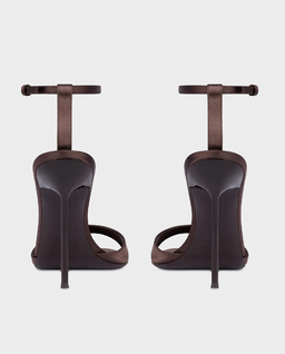 Satynowe sandały na szpilce Lidia 105 - Image #5