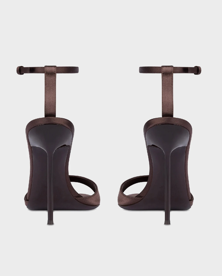 Satynowe sandały na szpilce Lidia 105 - Image #5