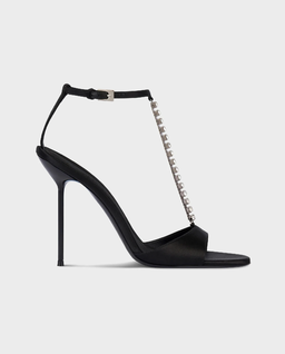 Czarne sandały na szpilce Lidia 105 - Image #0