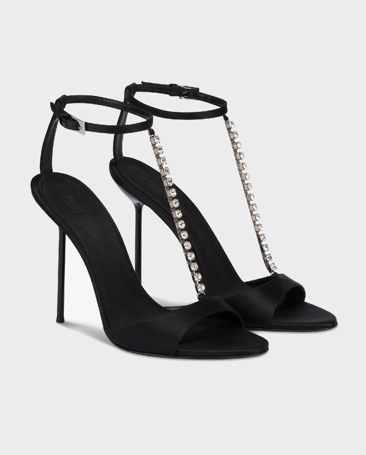 Czarne sandały na szpilce Lidia 105 - Image #3