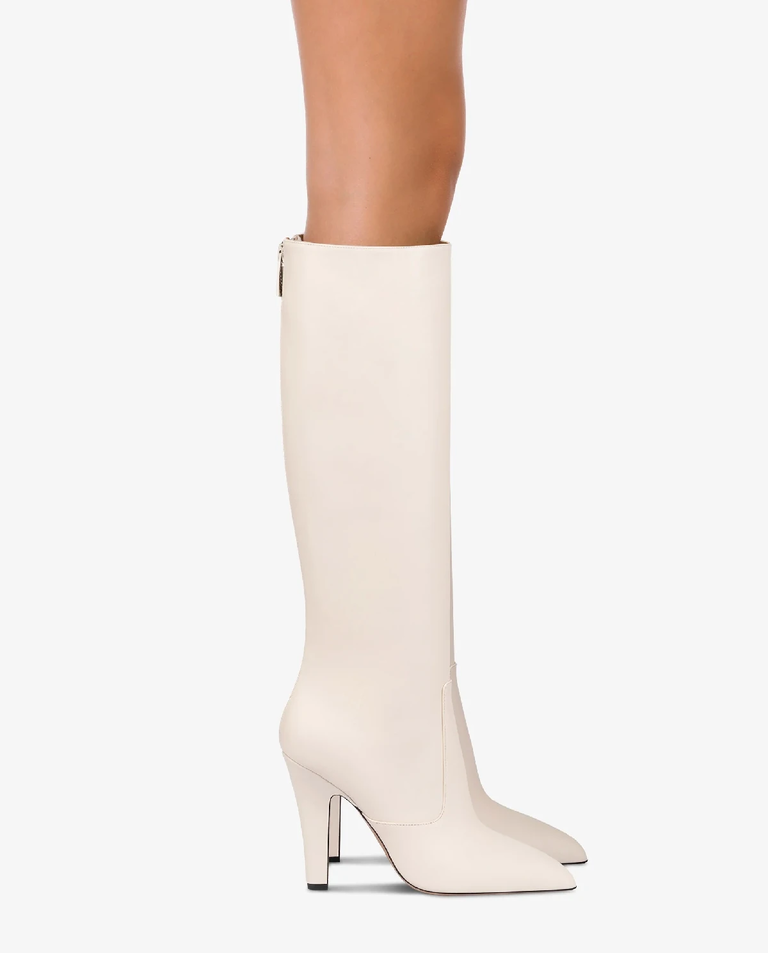 Kremowe kozaki Elsa 100