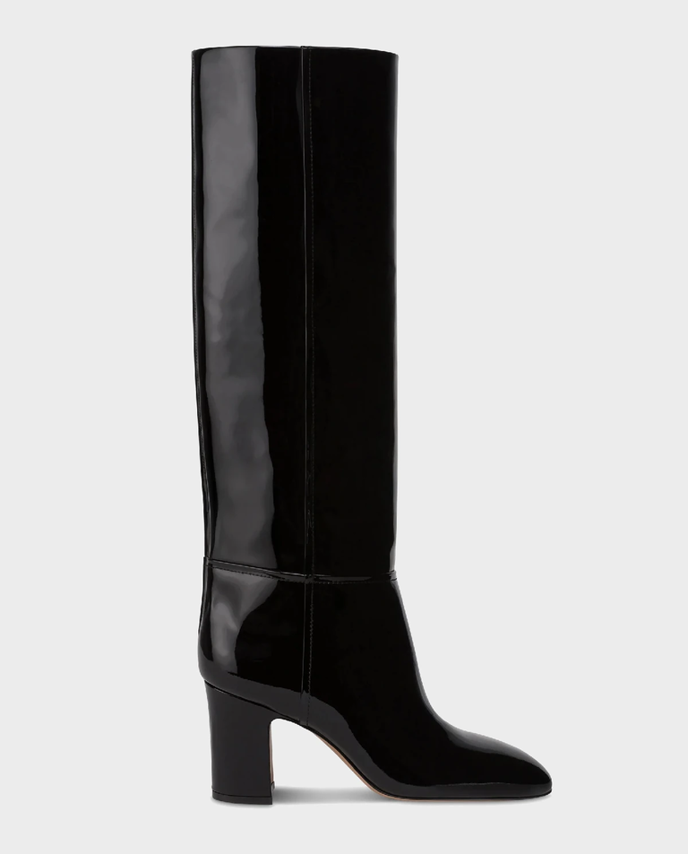 Czarne lakierowane kozaki Lavinia 75