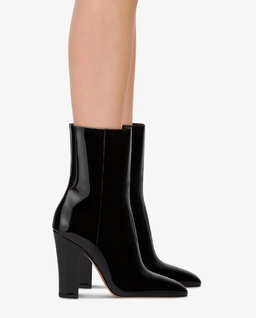 Czarne lakierowane botki Lavinia 100 - Image #1