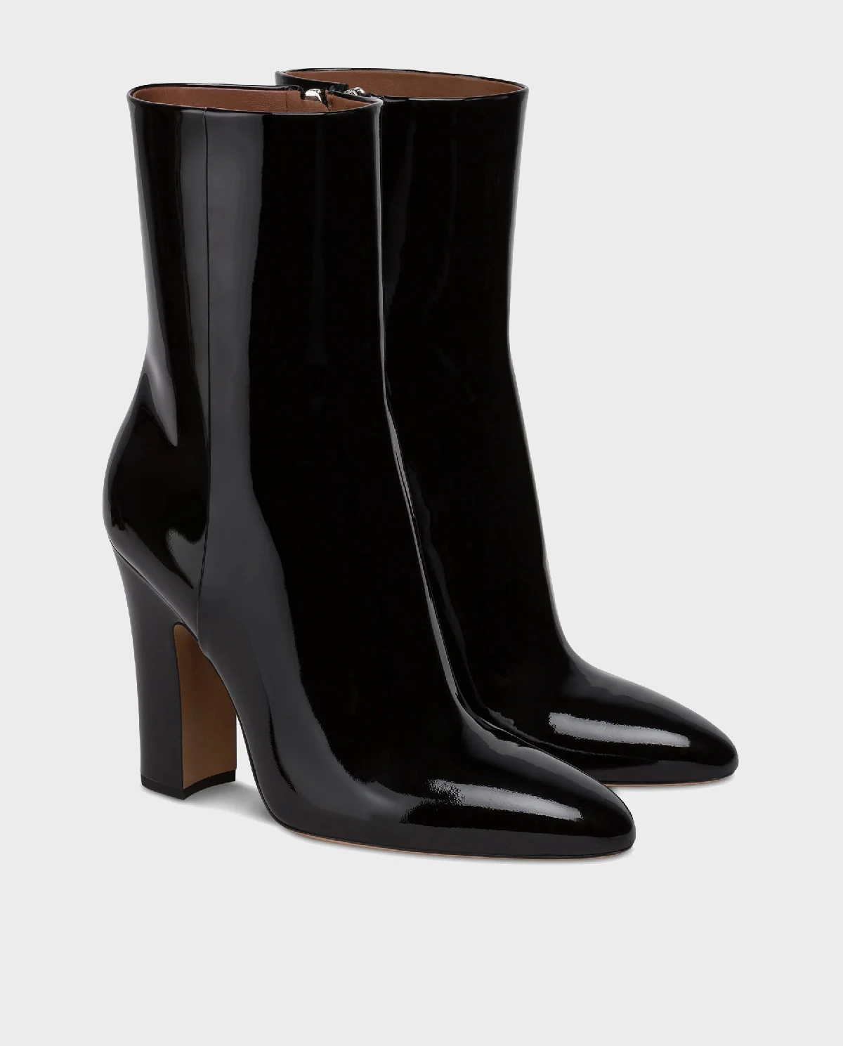 Czarne lakierowane botki Lavinia 100 - Image #2