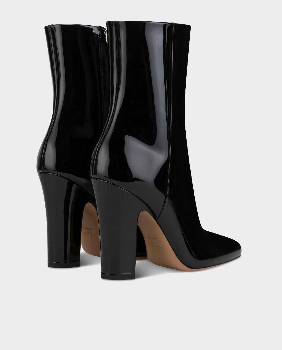 Czarne lakierowane botki Lavinia 100 - Image #3