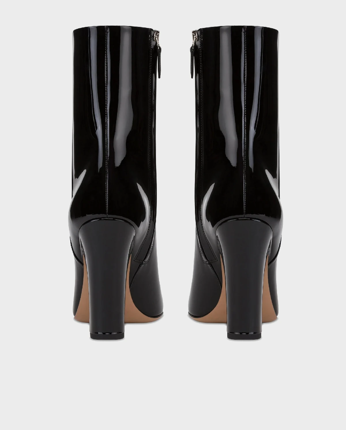 Czarne lakierowane botki Lavinia 100 - Image #4