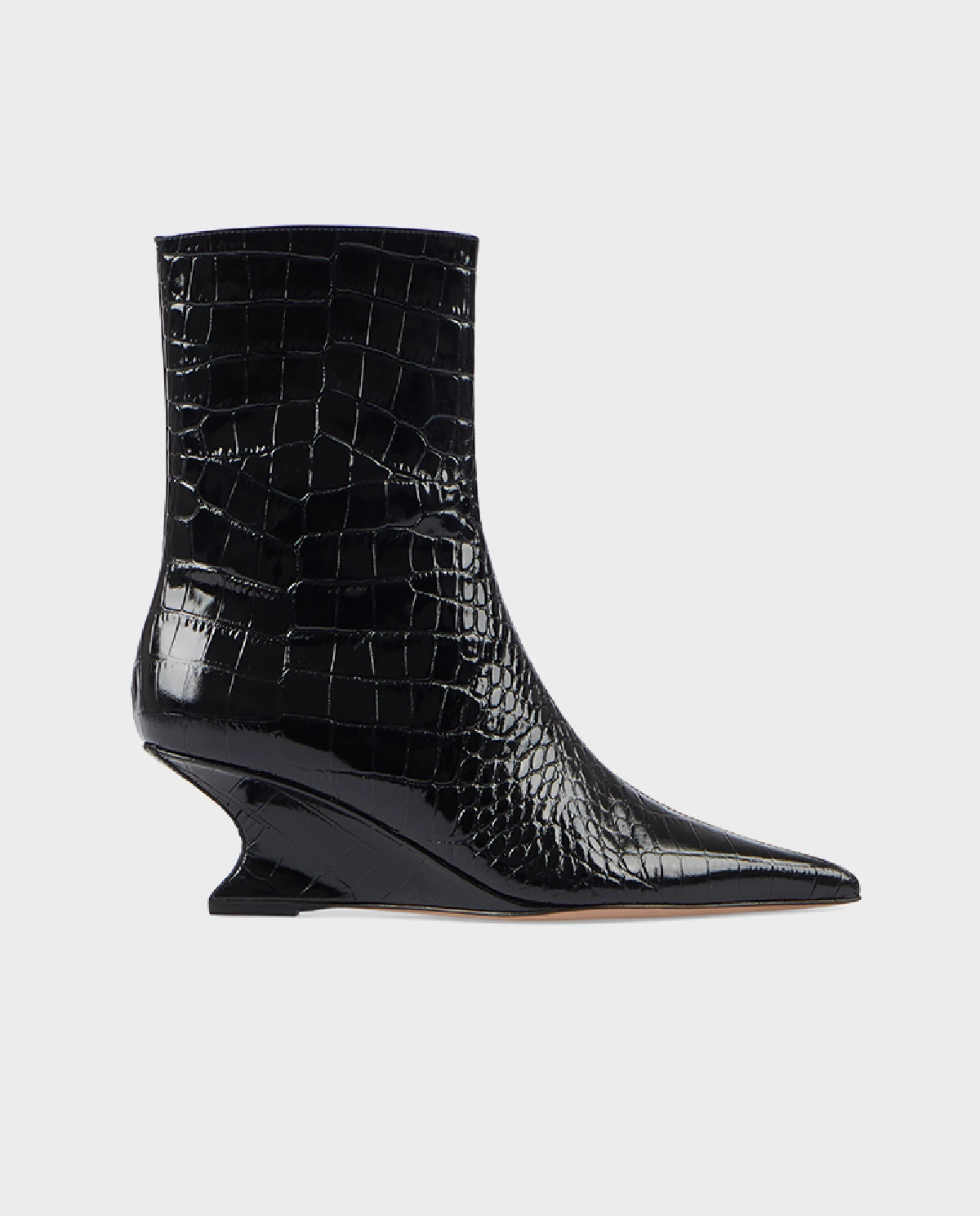 Botki z tłoczeniem skóry krokodyla Nina 50 - Image #0
