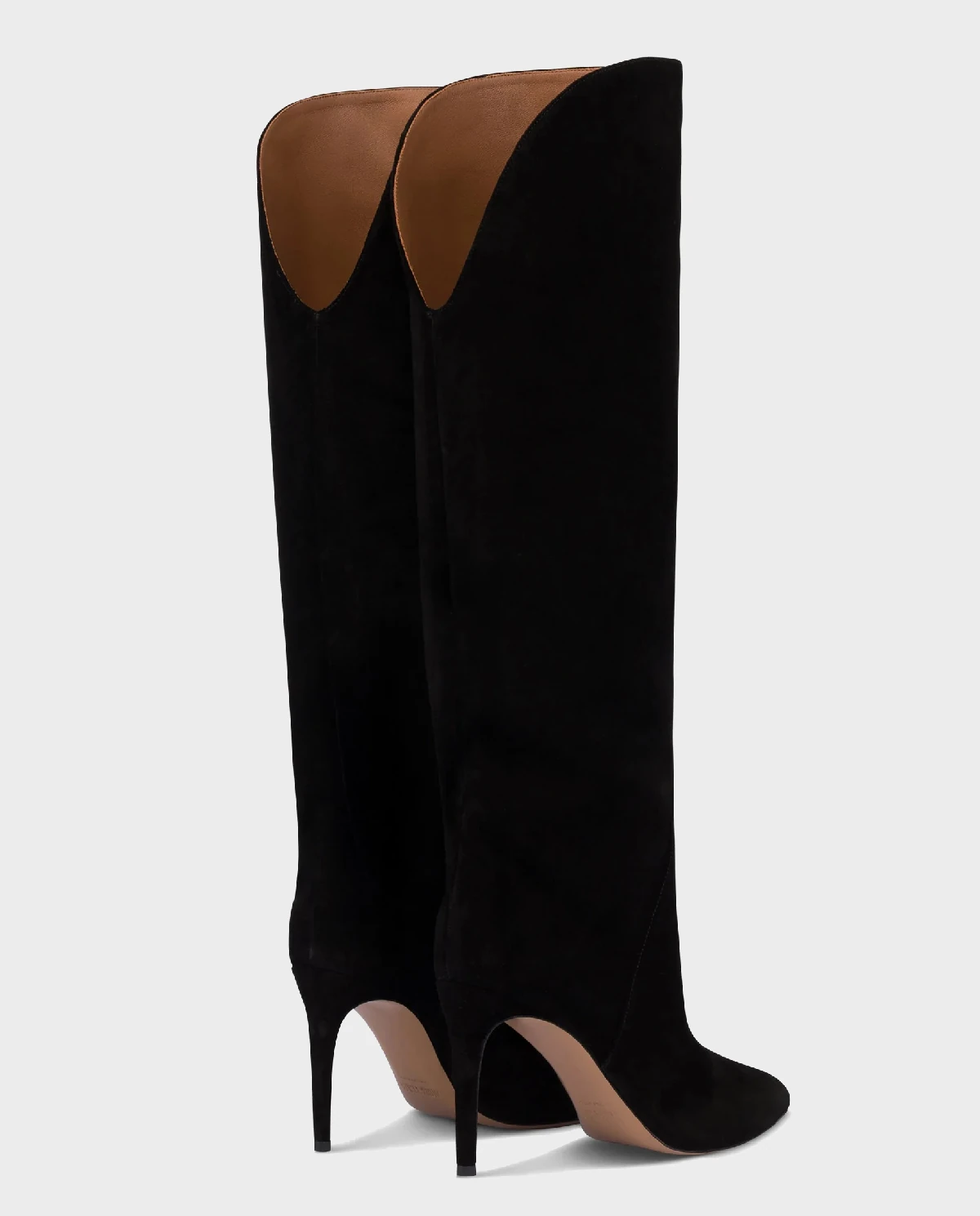 Zamszowe kozaki na szpilce Gaia 85 - Image #2