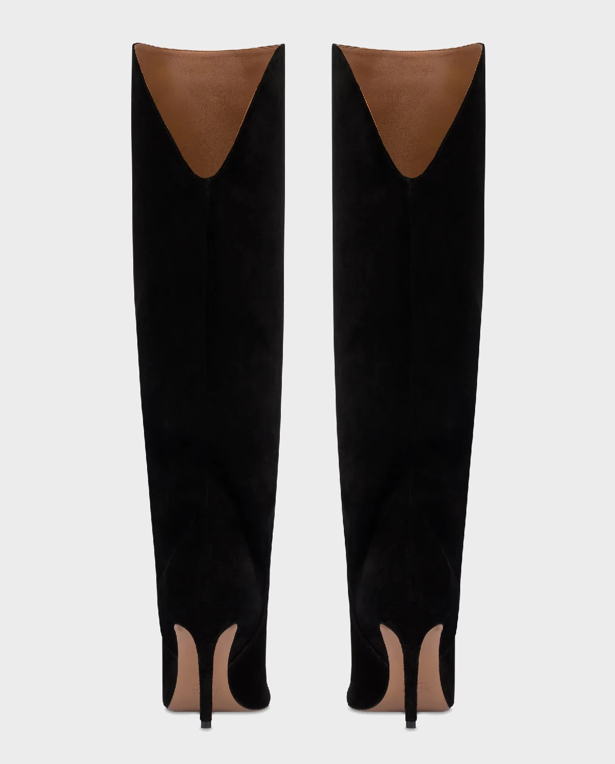 Zamszowe kozaki na szpilce Gaia 85 - Image #3