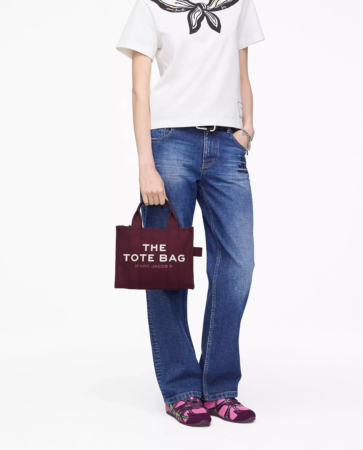 Burgundowa torebka The Small Tote Bag - Image #2