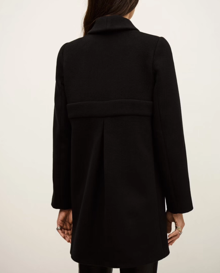 Czarny płaszcz Manteau Thea