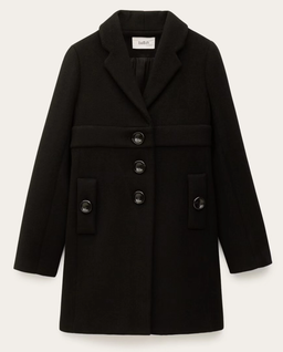 Czarny płaszcz Manteau Thea - Image #4