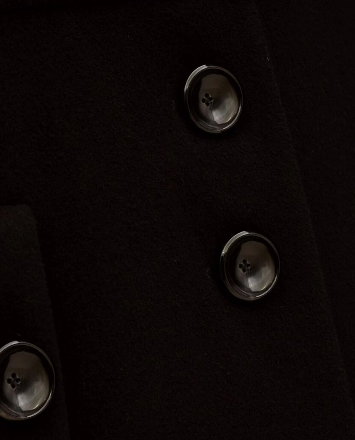 Czarny płaszcz Manteau Thea - Image #5