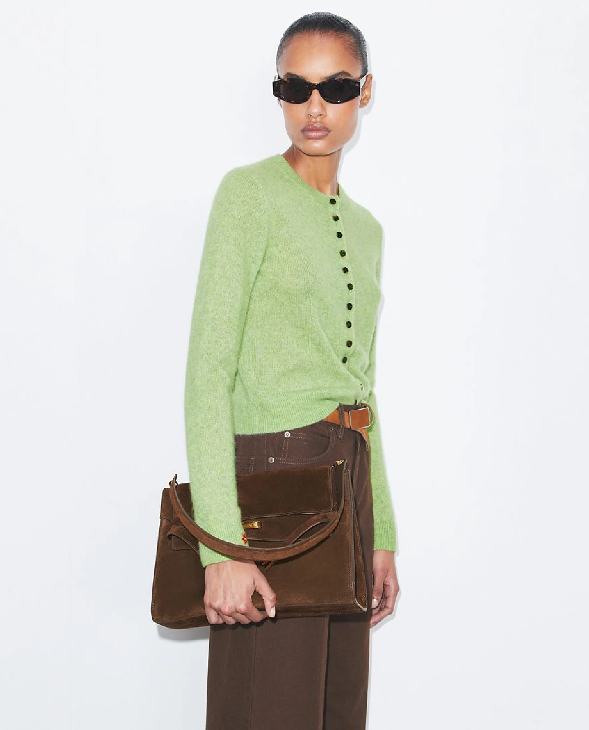 Zamszowa torba Lee Radziwill Large - Image #1