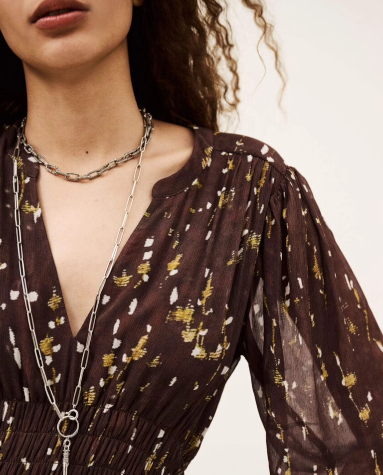 Czekoladowa sukienka Kanissa - Image #2