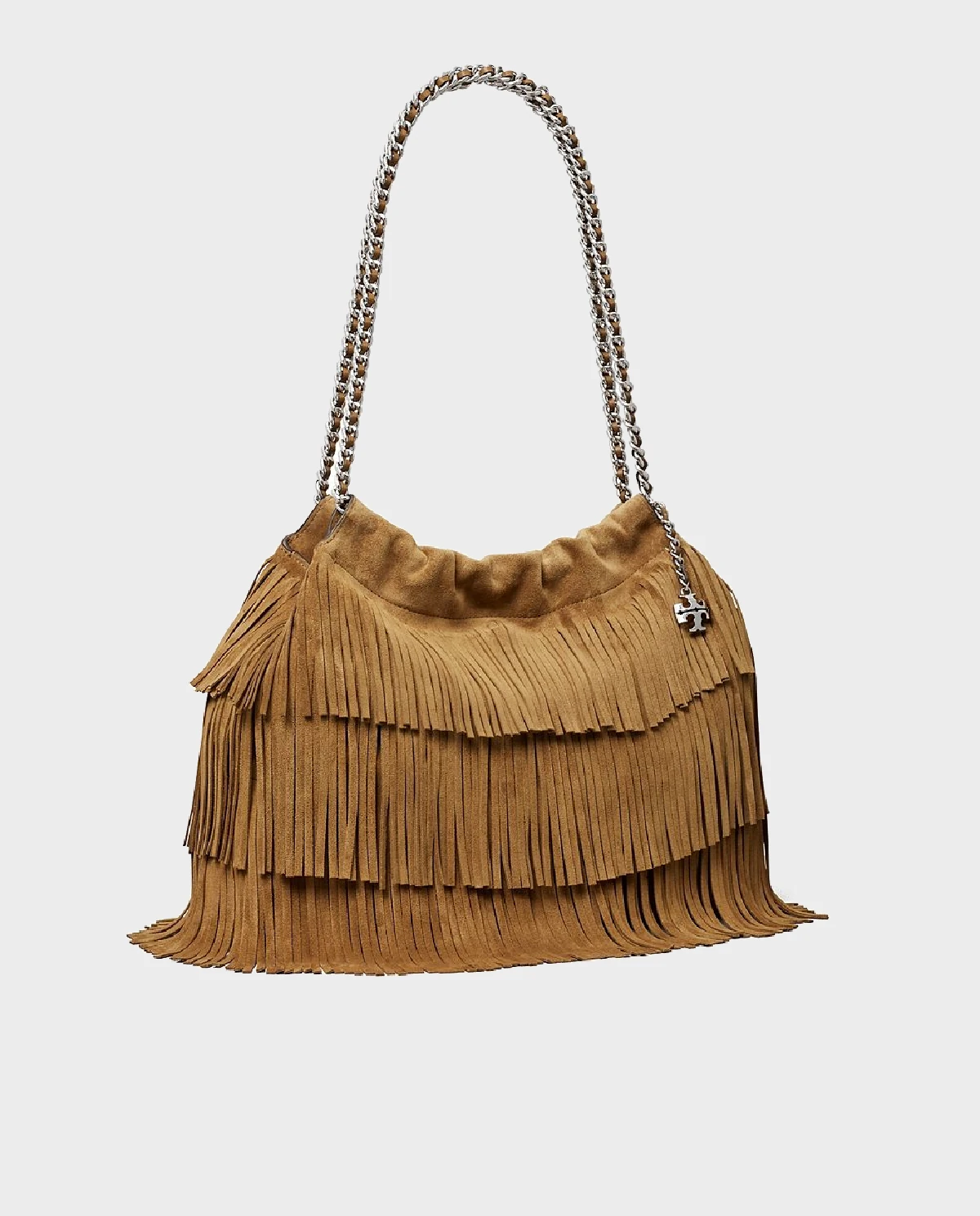 Brązowa torebka z frędzlami Fleming - Image #2