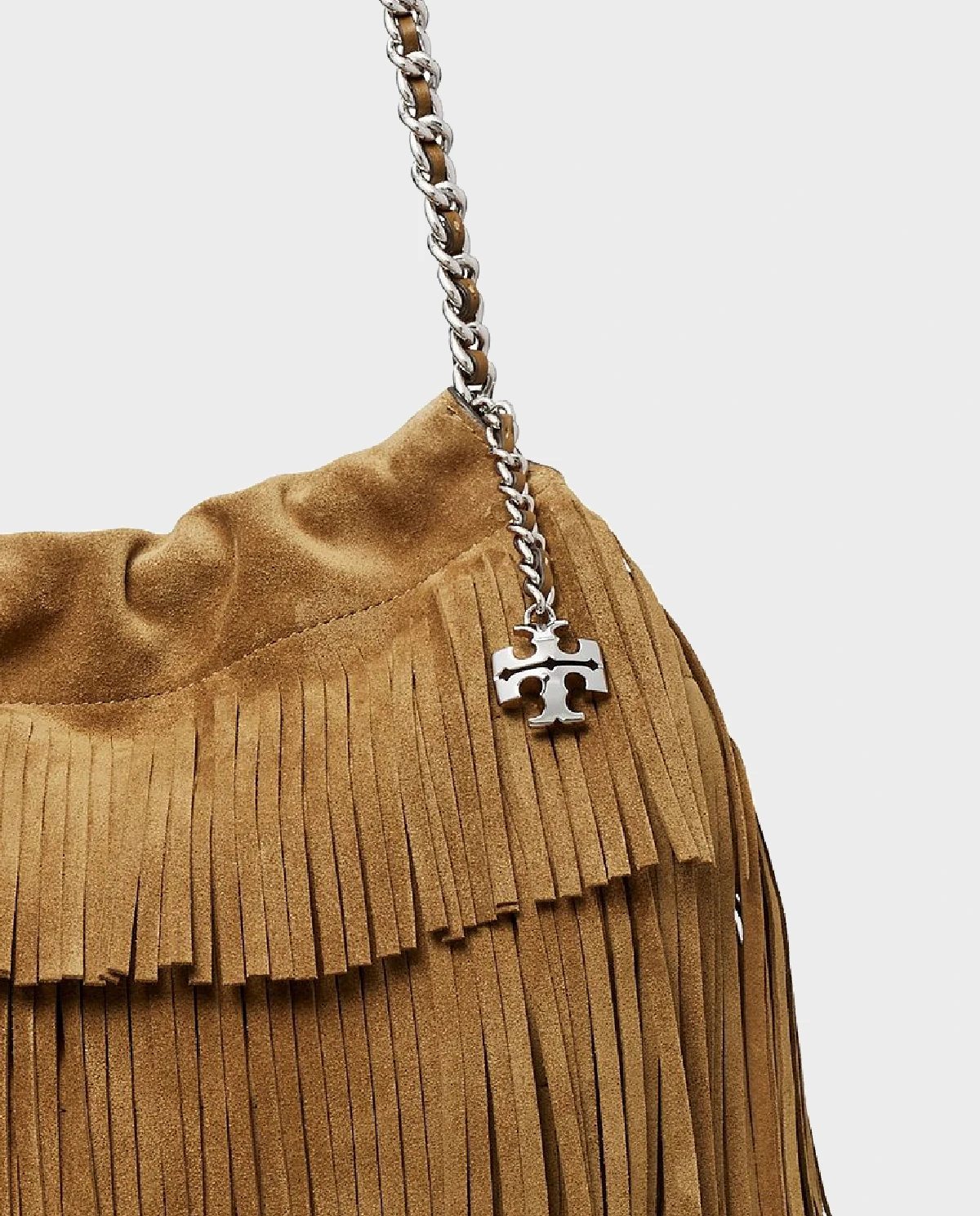 Brązowa torebka z frędzlami Fleming - Image #4