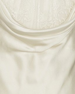 Kremowa sukienka maxi typu slip - Image #2