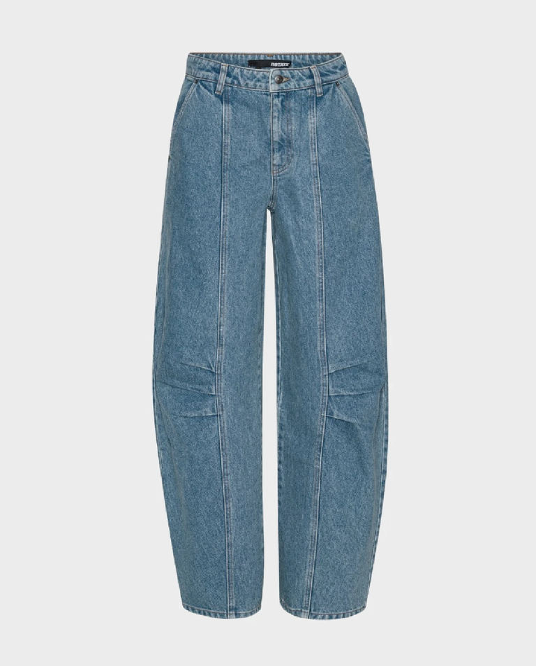 Niebieskie spodnie jeansowe