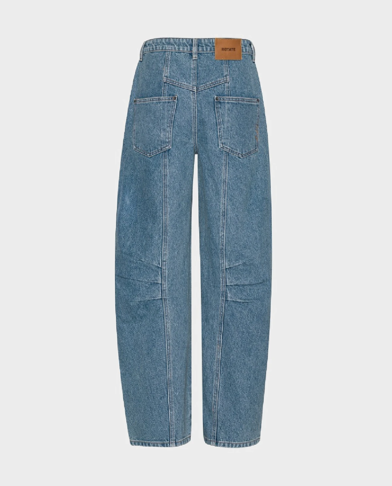 Niebieskie spodnie jeansowe