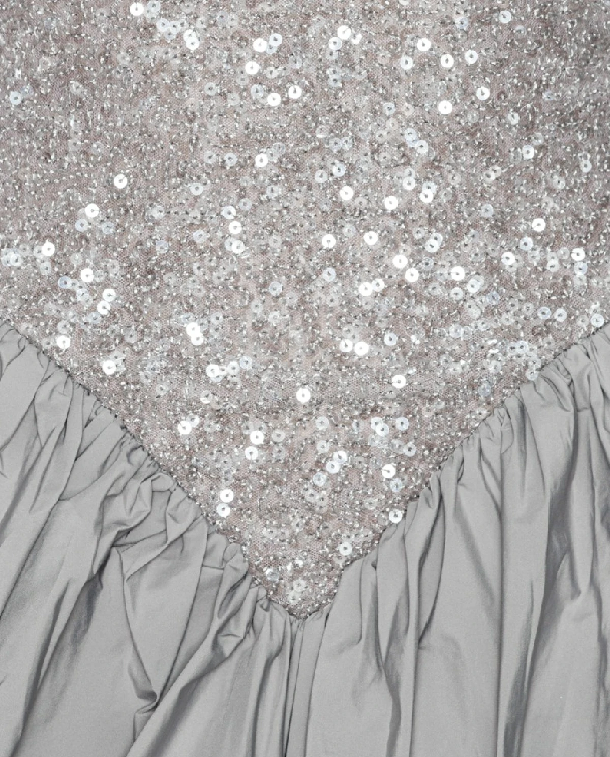 Szara sukienka mini z cekinami - Image #1