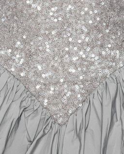 Szara sukienka mini z cekinami - Image #1