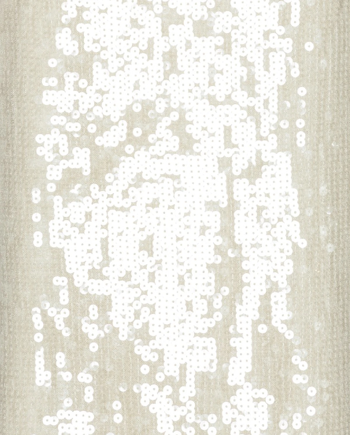 Biała sukienka mini z cekinami - Image #1