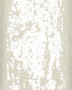 Biała sukienka mini z cekinami - Image #1