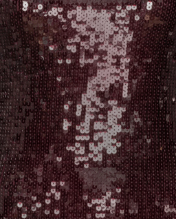 Bordowa sukienka mini z cekinami - Image #1