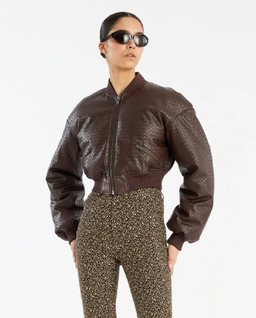 Ciemnobrązowa kurtka bomber - Image #0