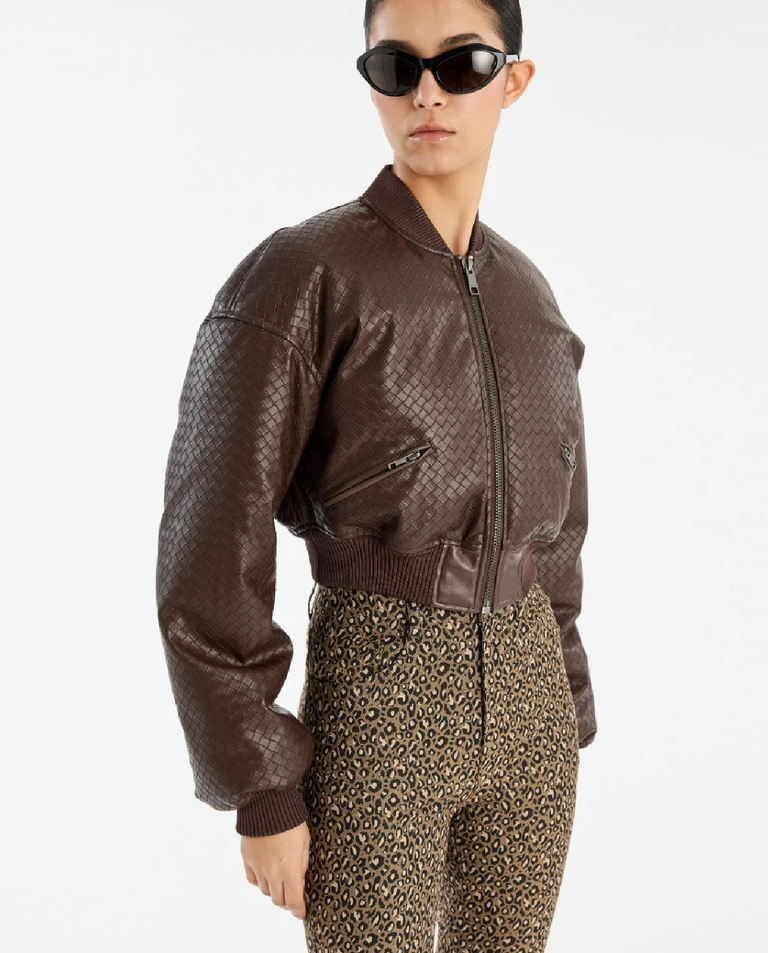 Ciemnobrązowa kurtka bomber - Image #5