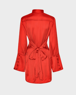 Satynowa sukienka koszulowa - Image #1