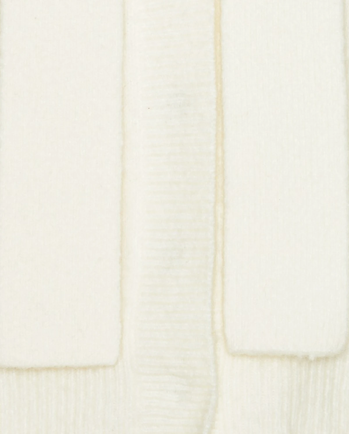 Dzianinowy biały kardigan - Image #2