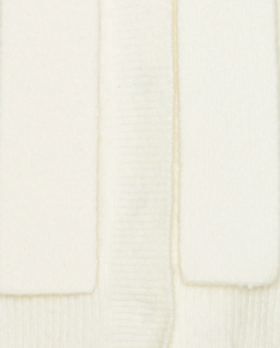 Dzianinowy biały kardigan - Image #2