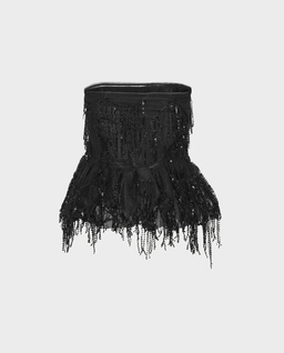 Czarny top z cekinami - Image #1