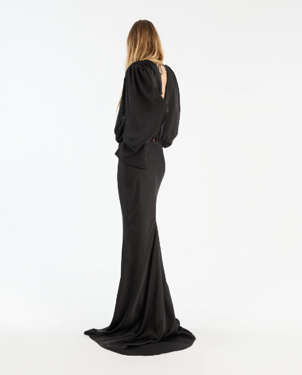 Czarna sukienka maxi - Image #3