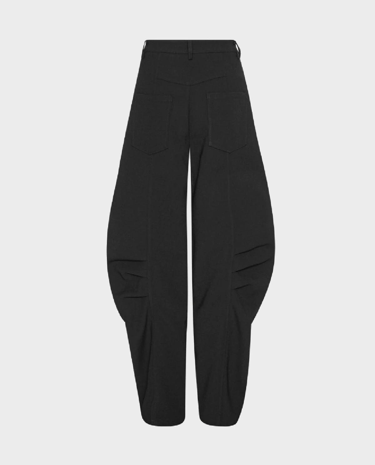 Czarne spodnie garniturowe balloon - Image #2