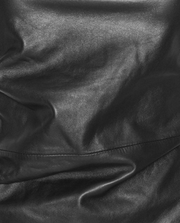 Czarny skórzany top - Image #2